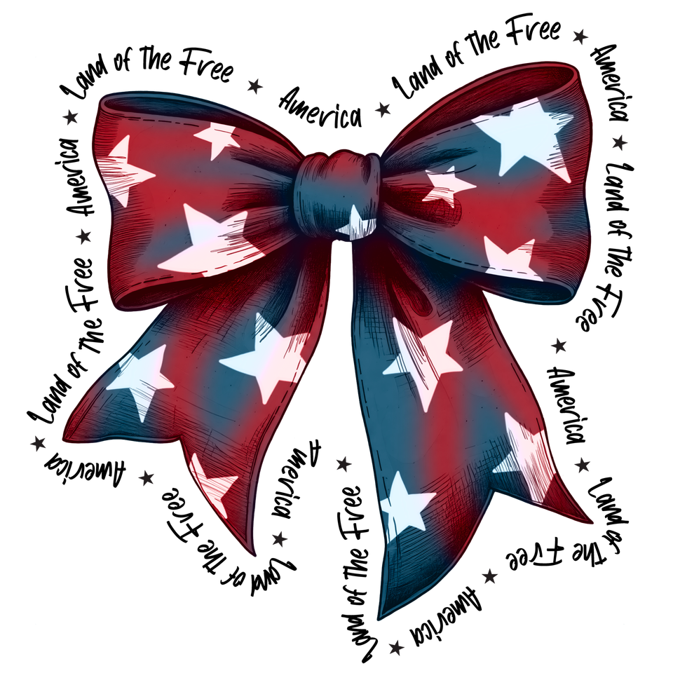 Patriotic   america land of the free bow