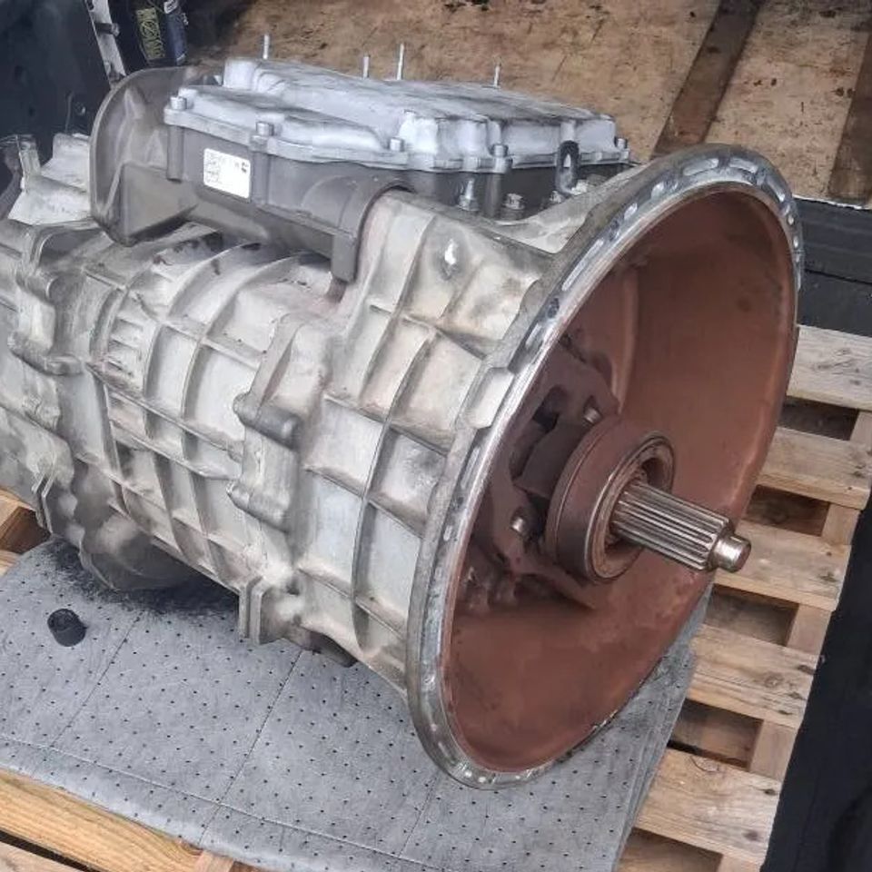 Heavy-duty truck transmission removed and ready for service on pallet in Arab Alabama