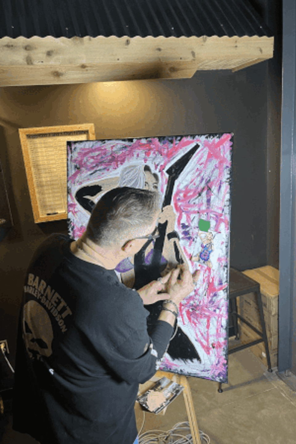 Hand-painted portrait art collection by Skeeter's Grafix.