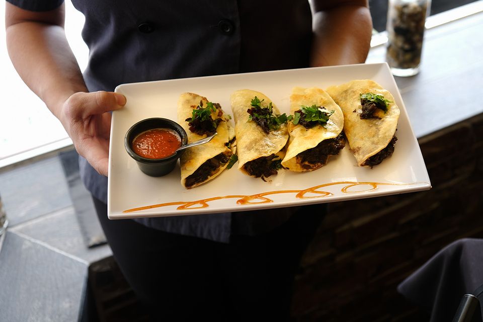 Their signature hibiscus taco