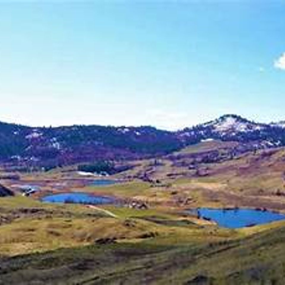 Many lakes over view