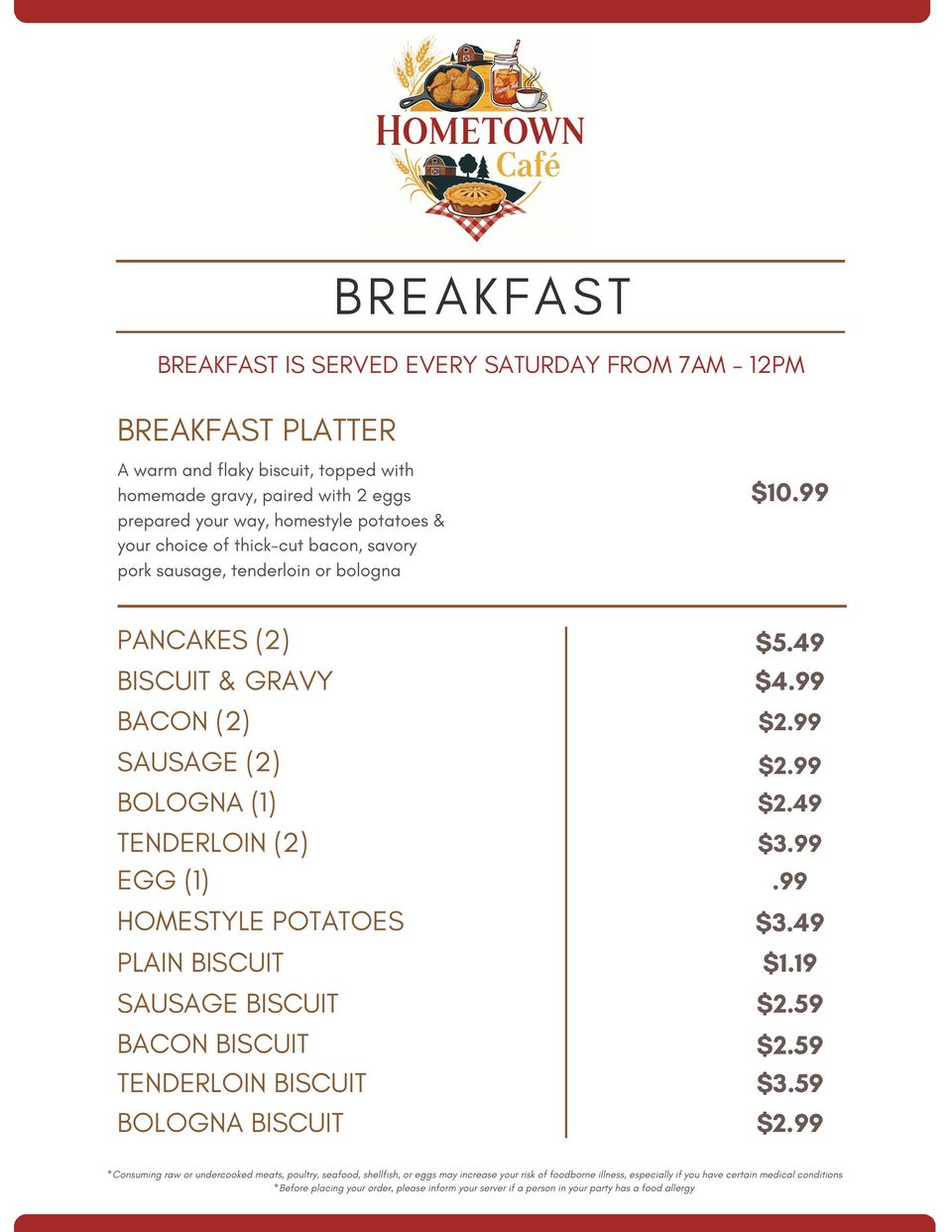 Hometown cafe page 1