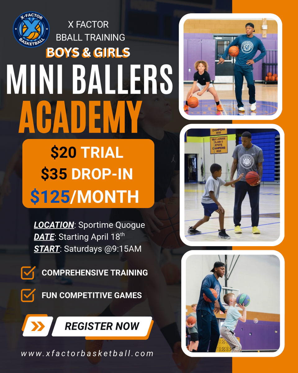 Orange and white modern basketball academy instagram post 1 