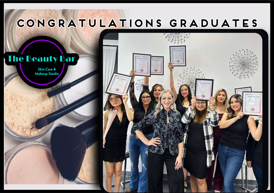  Beauty Bar Makeup Academy graduates with certificates in Yuma