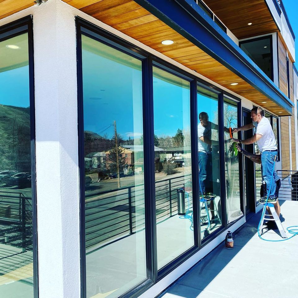 Commercial building window tint