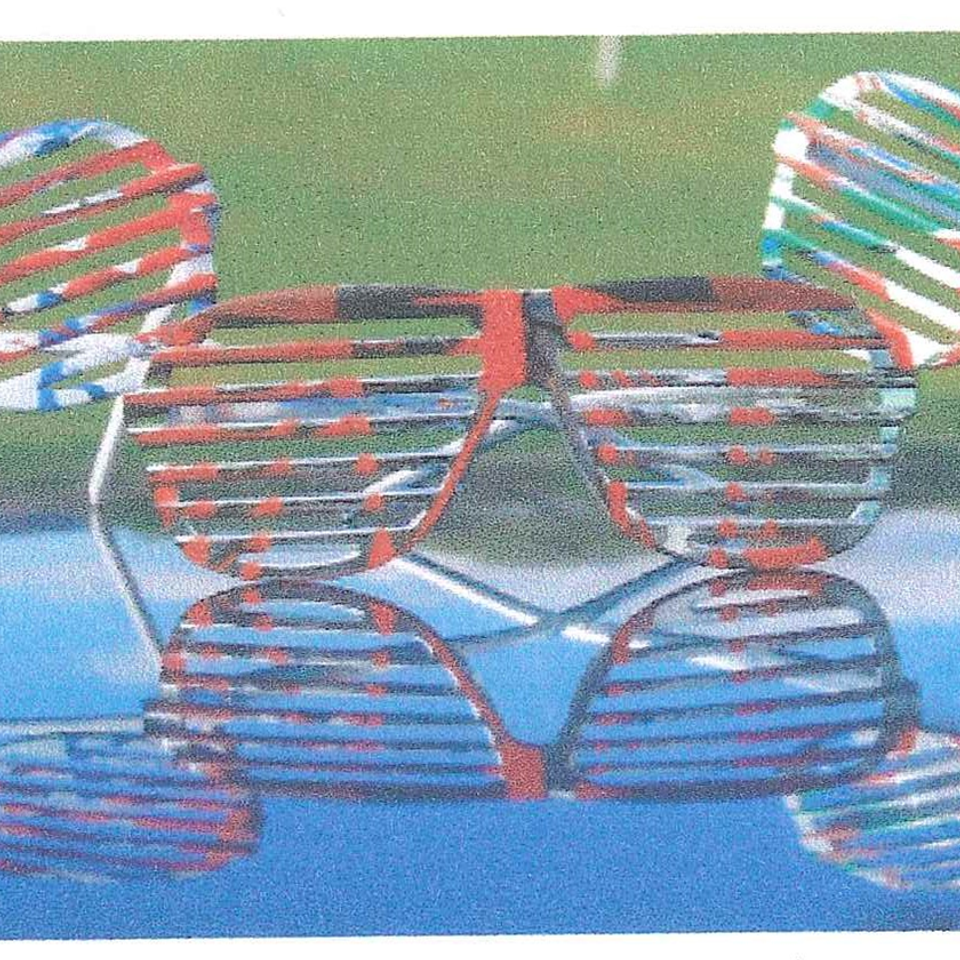 Spin art glasses