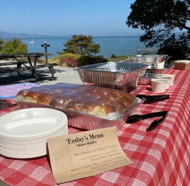 Slider buffet, Pig in a Pickle 