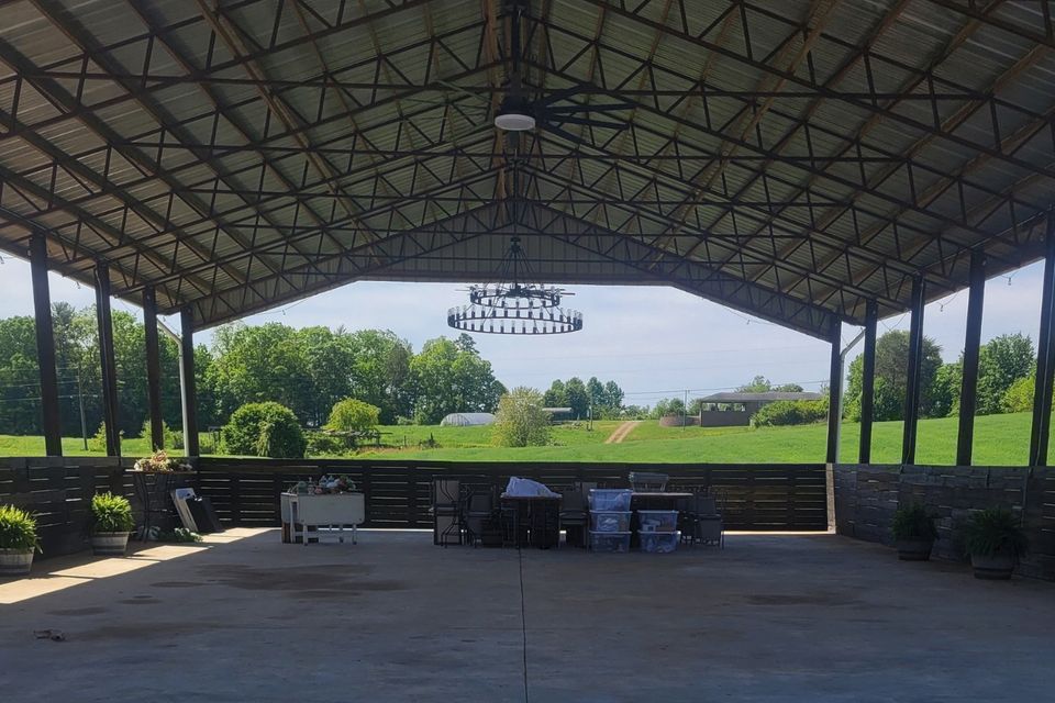 Converted feed barn at the Venue at Grace Ridge in North Carolina