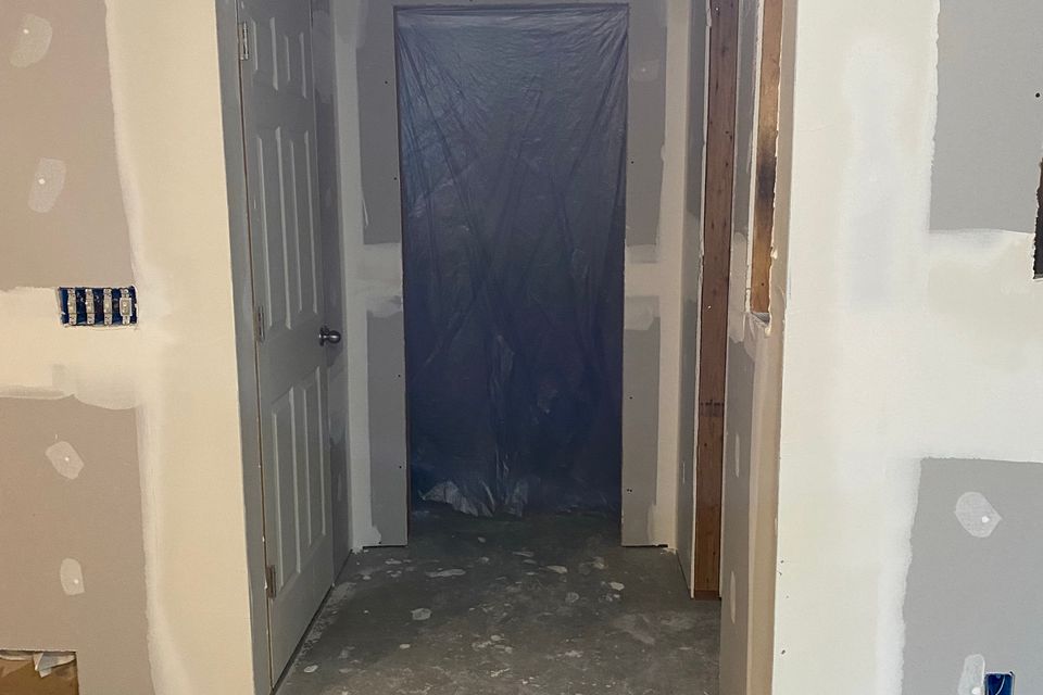 Sheetrocked basement