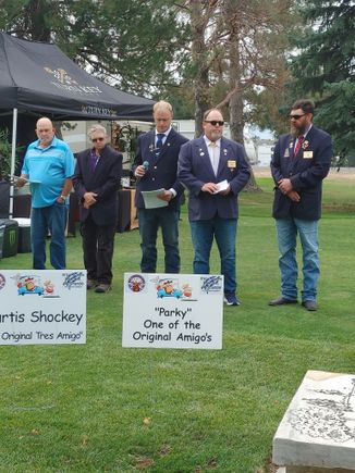 Park bench dedication