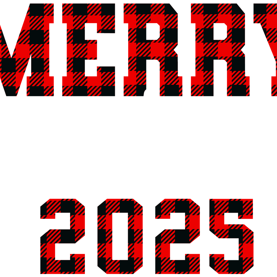 Seasons   christmas merry christmas 2025 plaid red white 2