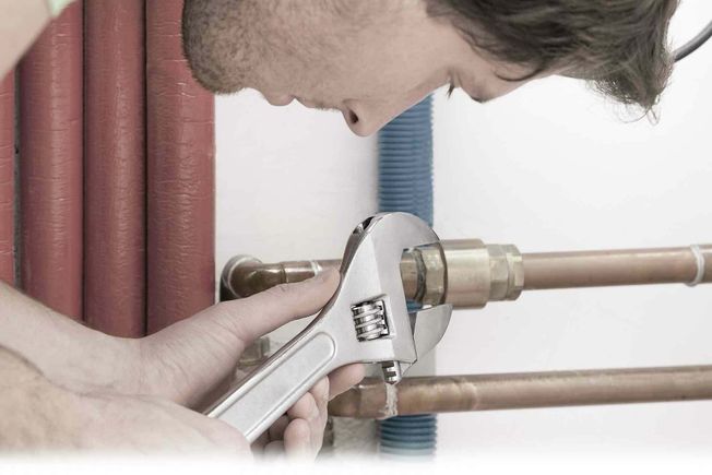 Man copper pipes