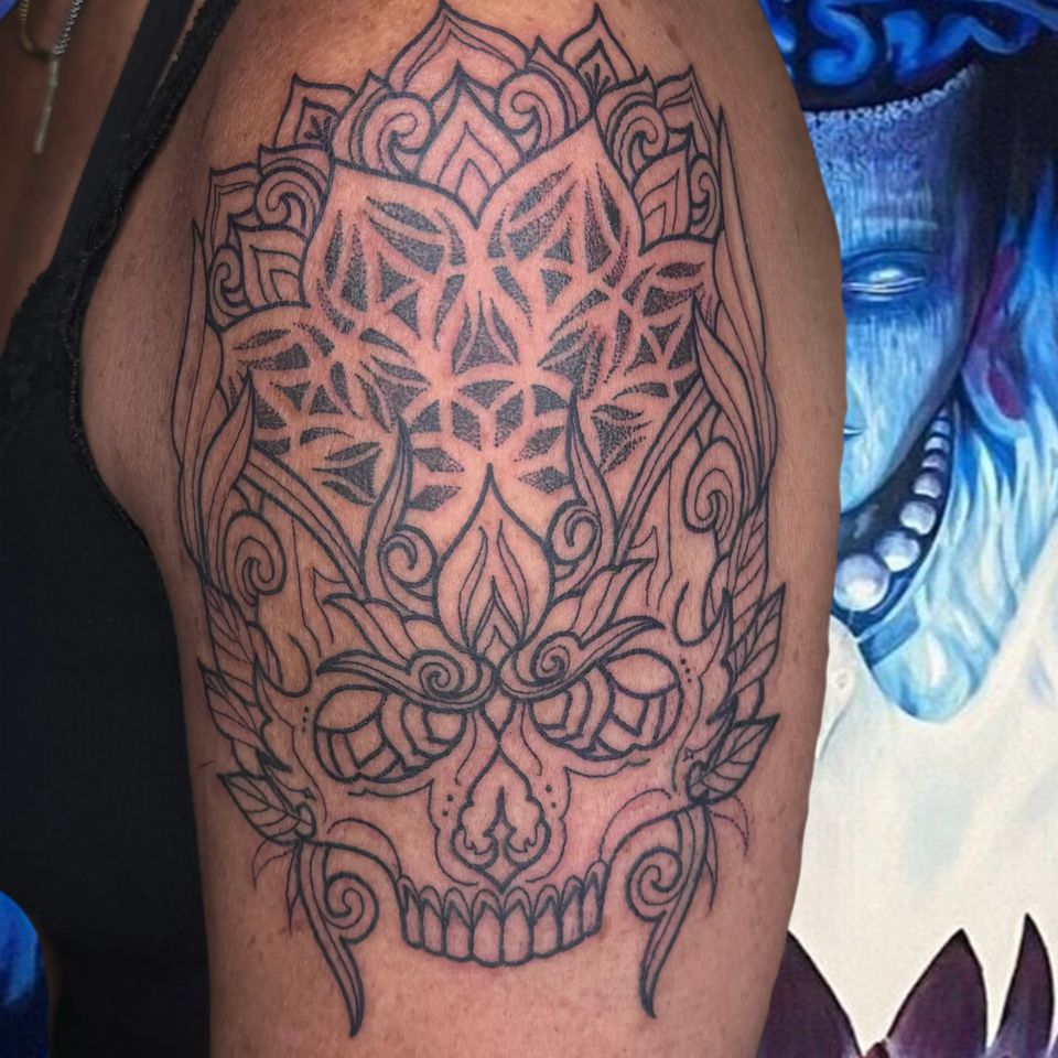 Aerin mandala skull