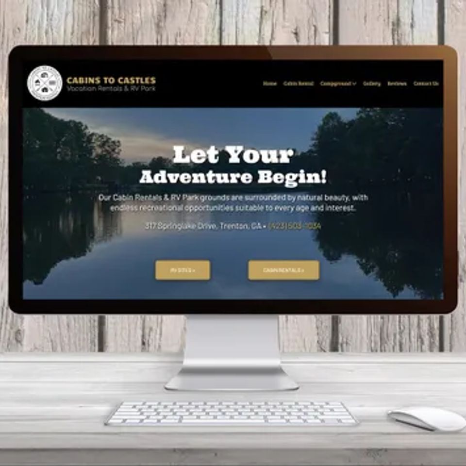 Brikwoo website sample cabins to castles original 1