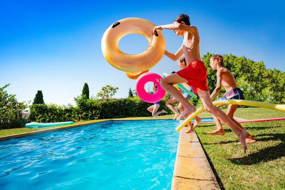 Children Playing in the Pool 