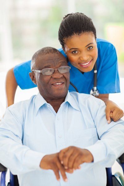 Elderly african american man