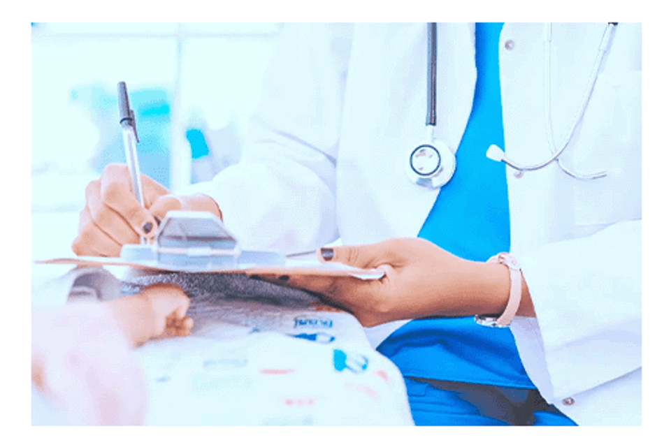 Doctor writing prescription