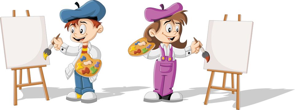 Bigstock cartoon children painting blan 93231788(1)