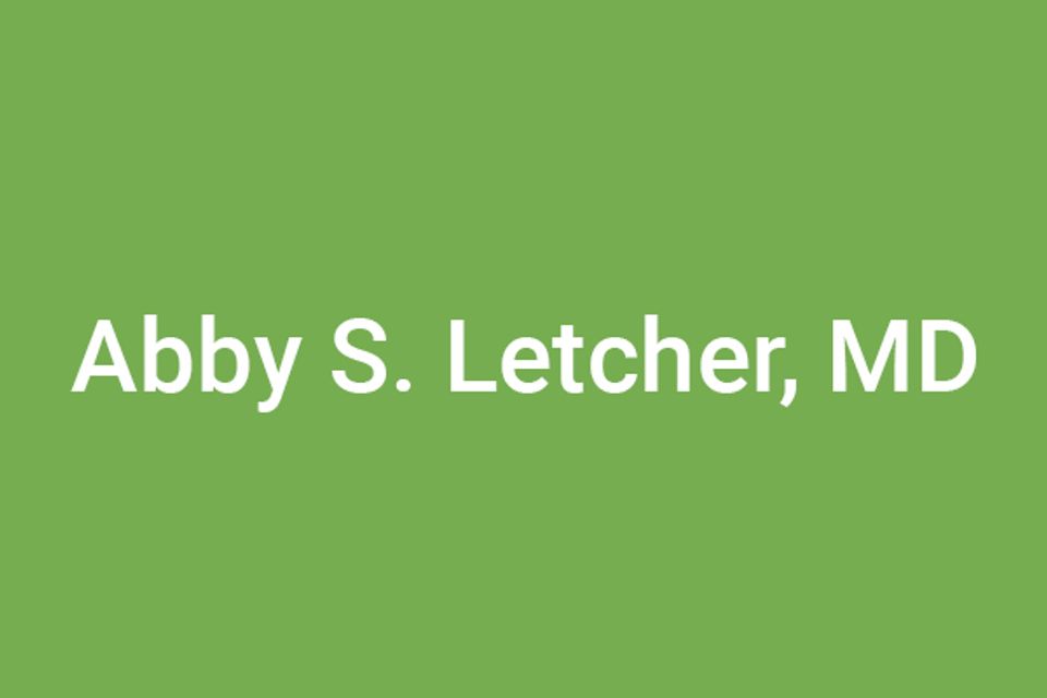 Abby s. letcher, md sponsor slide
