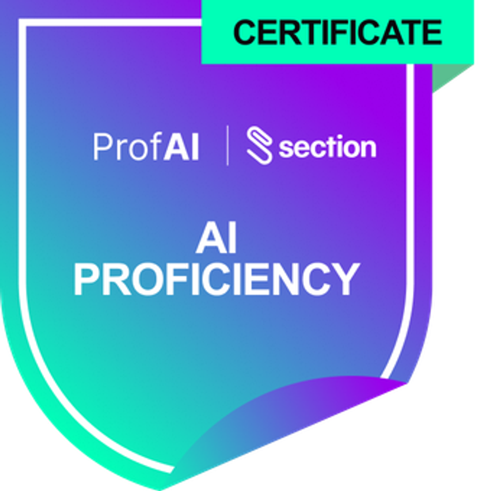 Certificate prof ai
