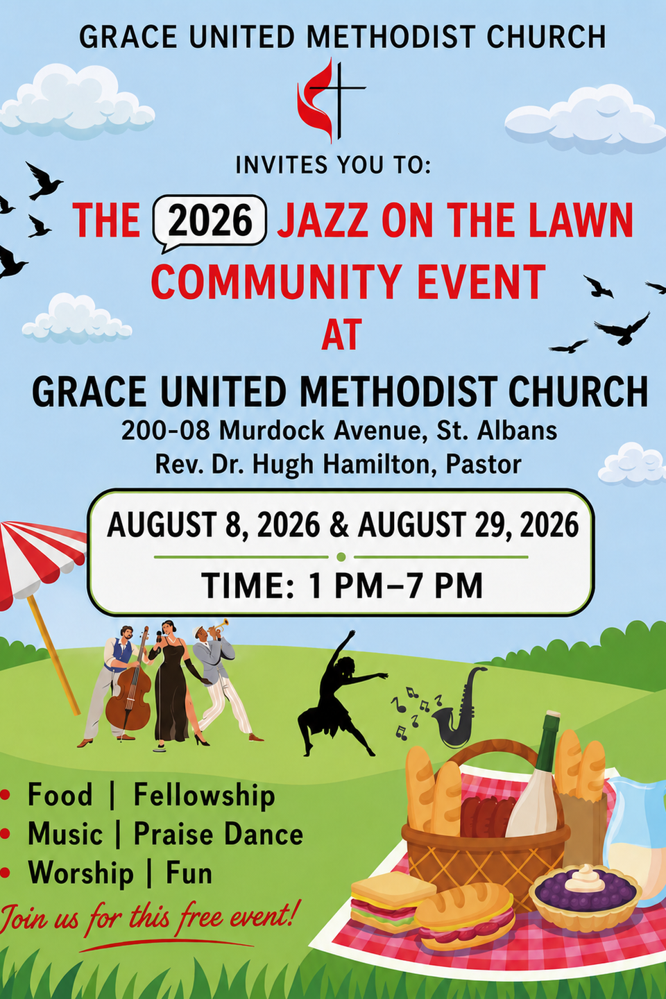 Jazz on the lawn flyer