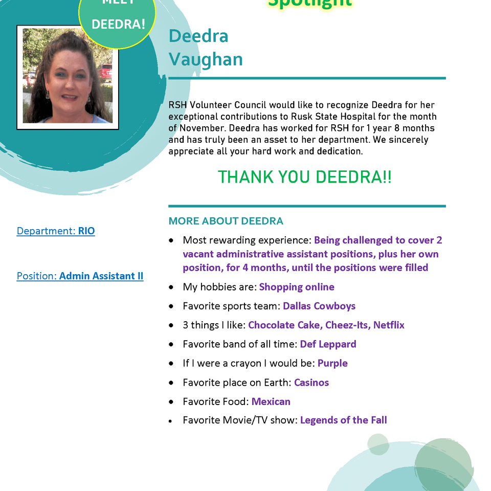 Vc deedra vaughan