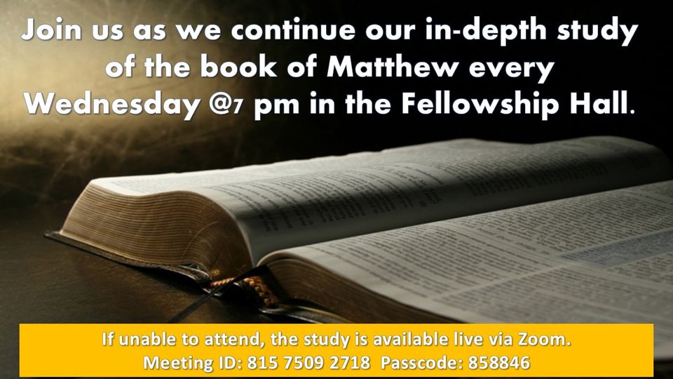 Book of matthew study
