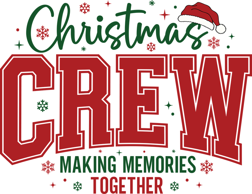 Seasons   christmas crew making memories red green