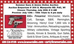Kramer auction summer guns online network ad july 480993