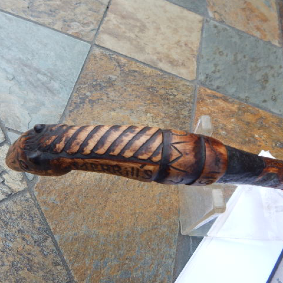 Cw vets carved horse head cane id'ed merrill's hor files420170913 27101 1ly5l3t