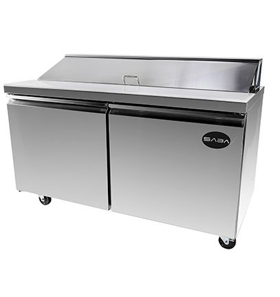 Commercial Restaurant Refrigerated Prep Table Cooler Freezer Refrigerator Pizza Prep Table Sandwich Prep Table Salad Prep Table Mega Top Prep Table 