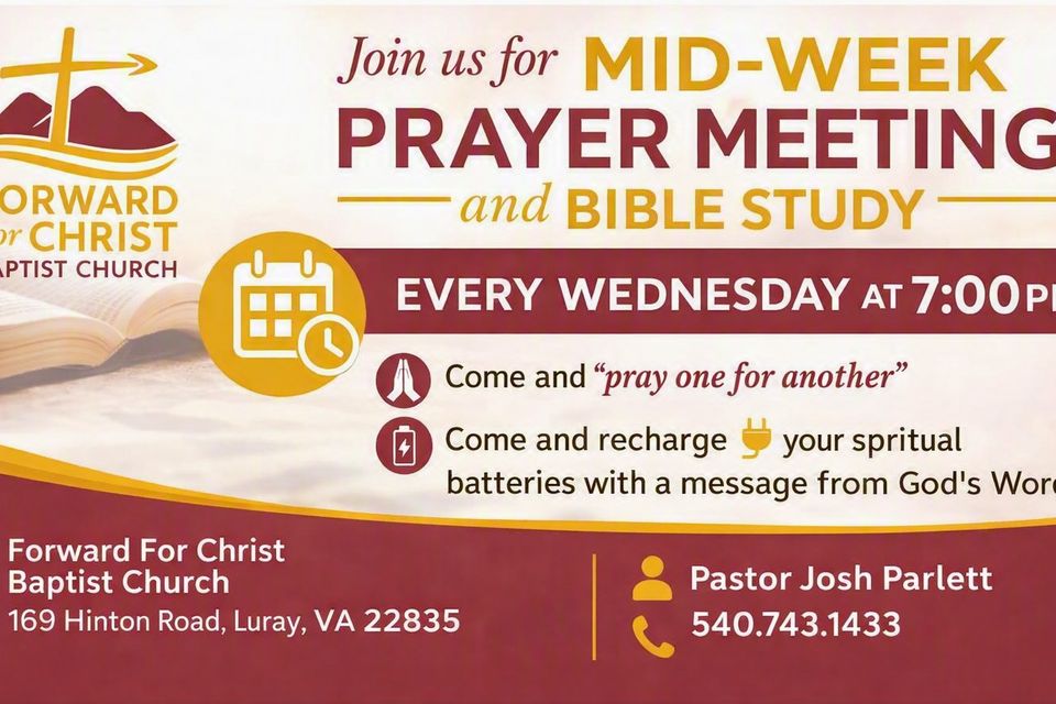Mid week prayer meeting