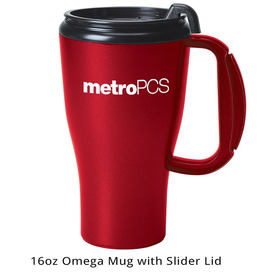 16oz omega mug with slider lid