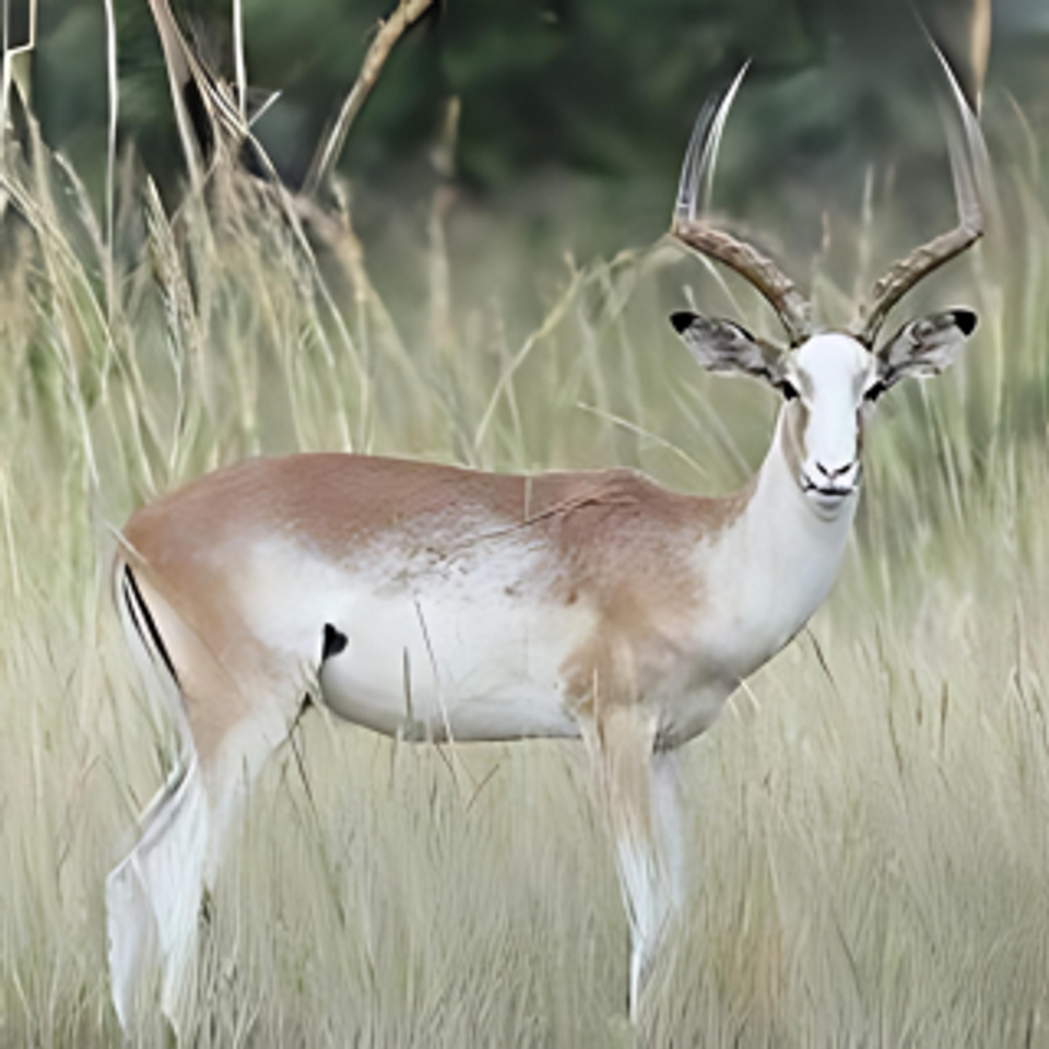 White flanked impala