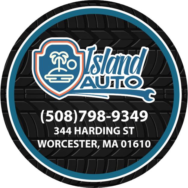 Island auto round logo