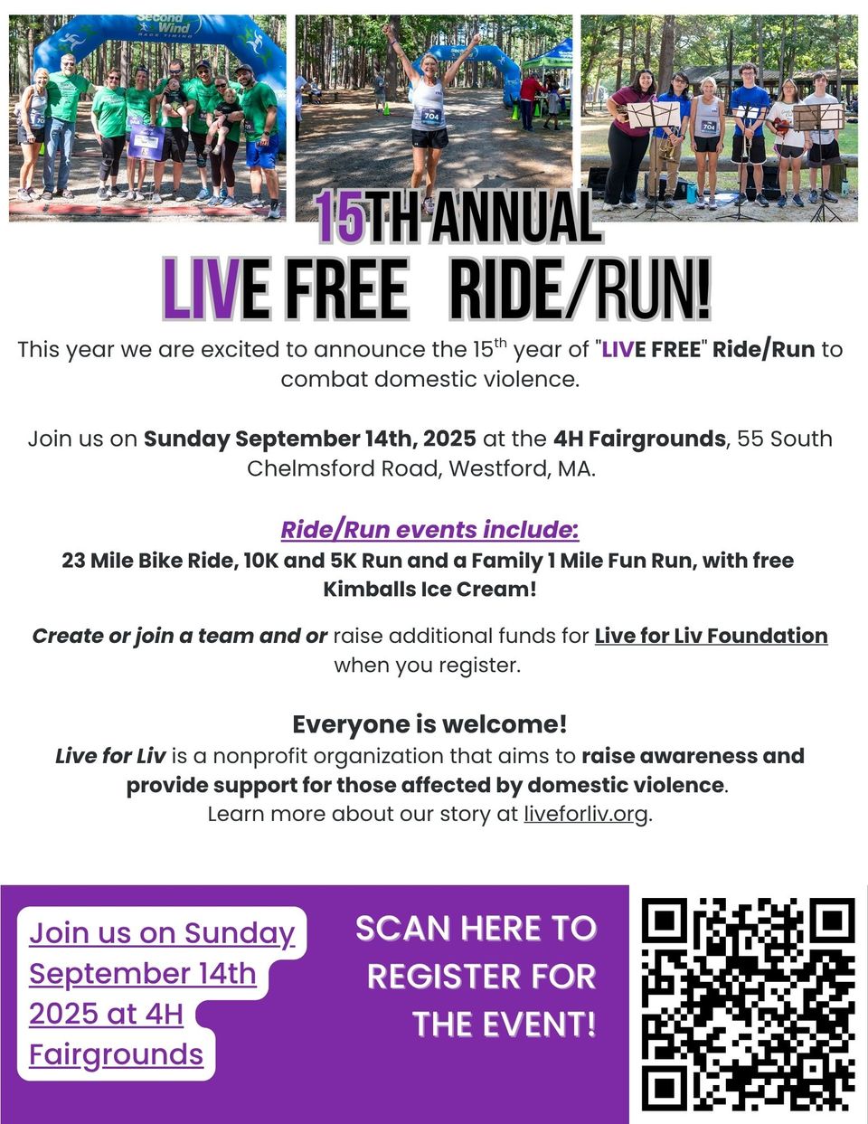 15th annual live free ride run