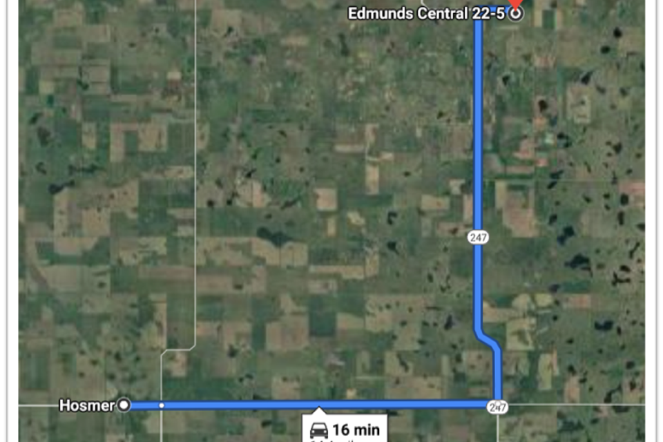 Map hosmer to edmunds