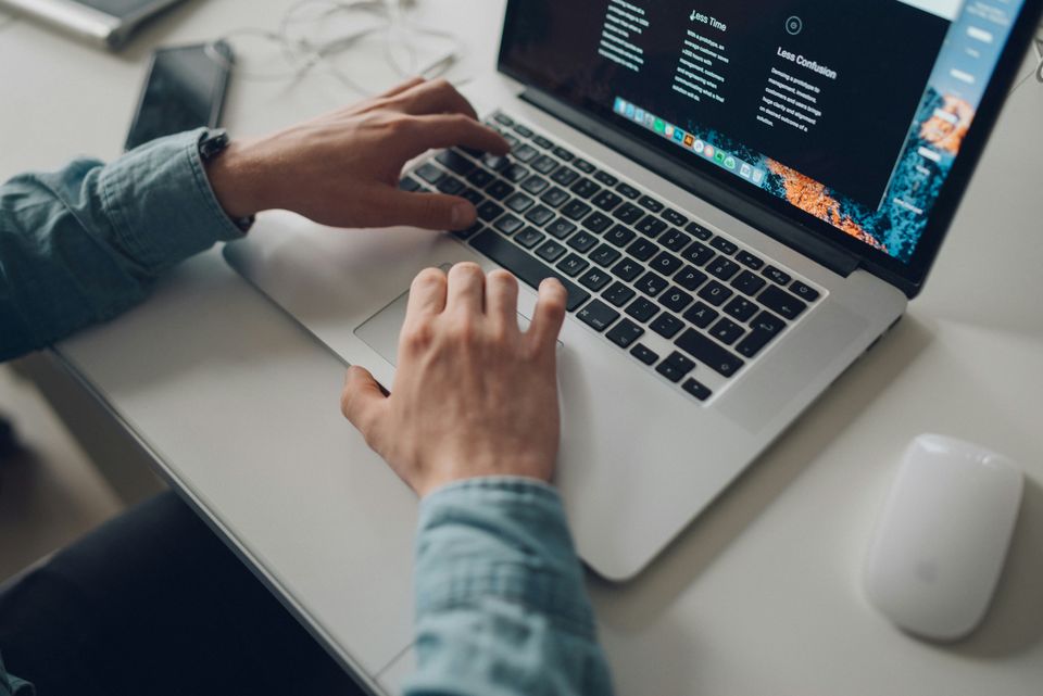 Man at laptop