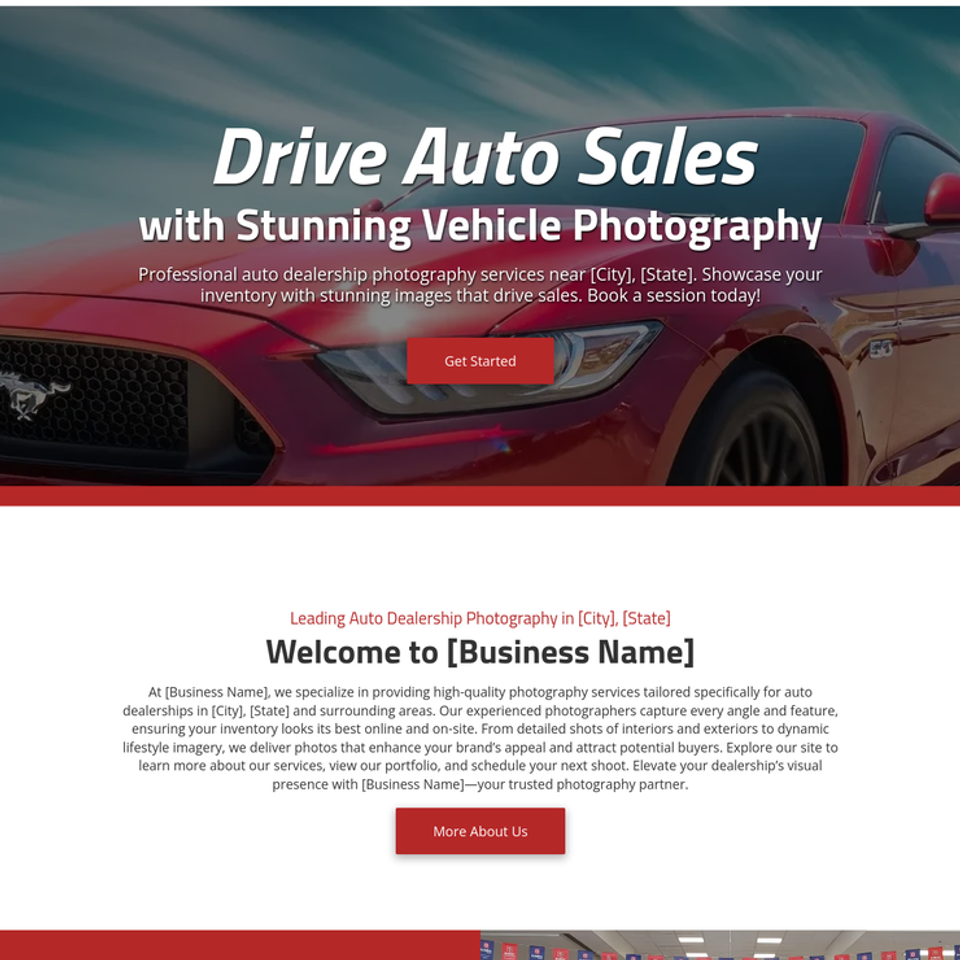 Auto dealer photography