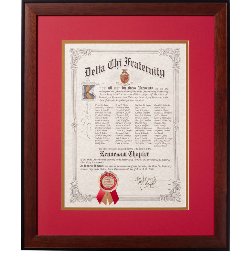 Dchi charter framed