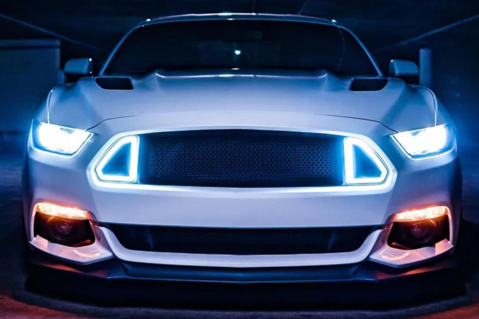 car with custom accessories 