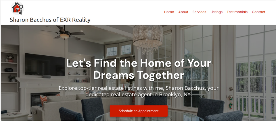 Sharon bacchus   realtor website demo screenshot