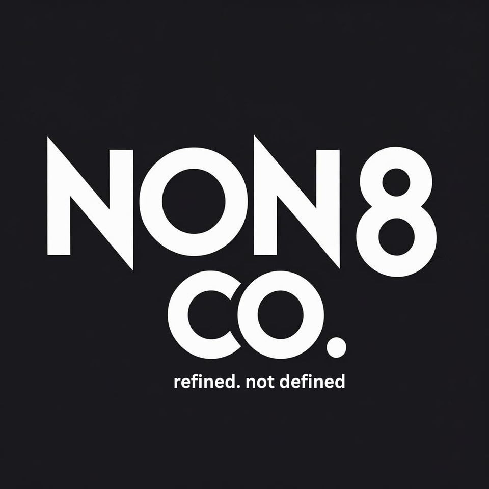 Bold minimalist logo for non8 co.