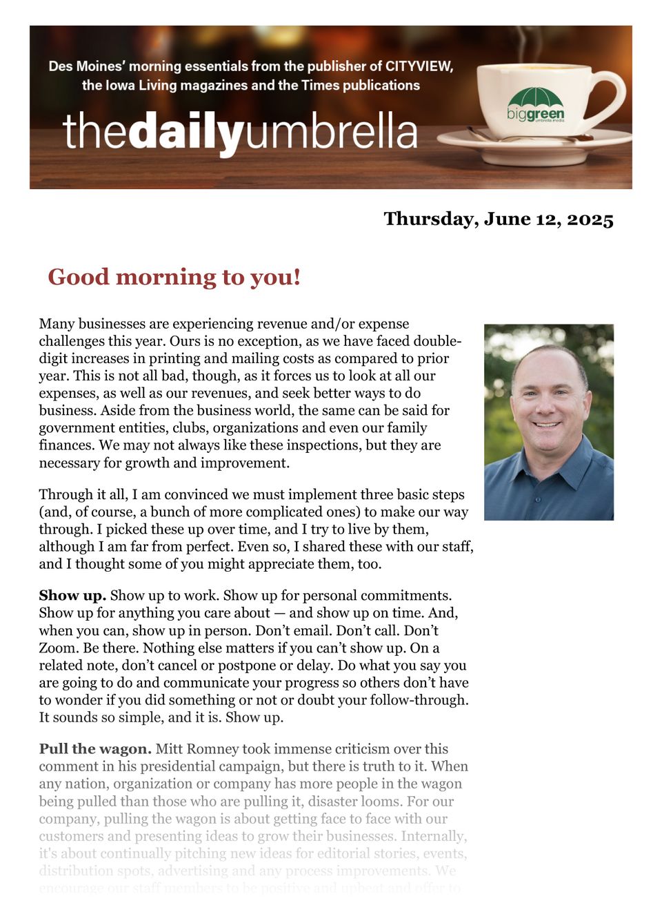 June 12 daily umbrella  carbon pipeline victory  lowest gas prices  pacers win game 3 1