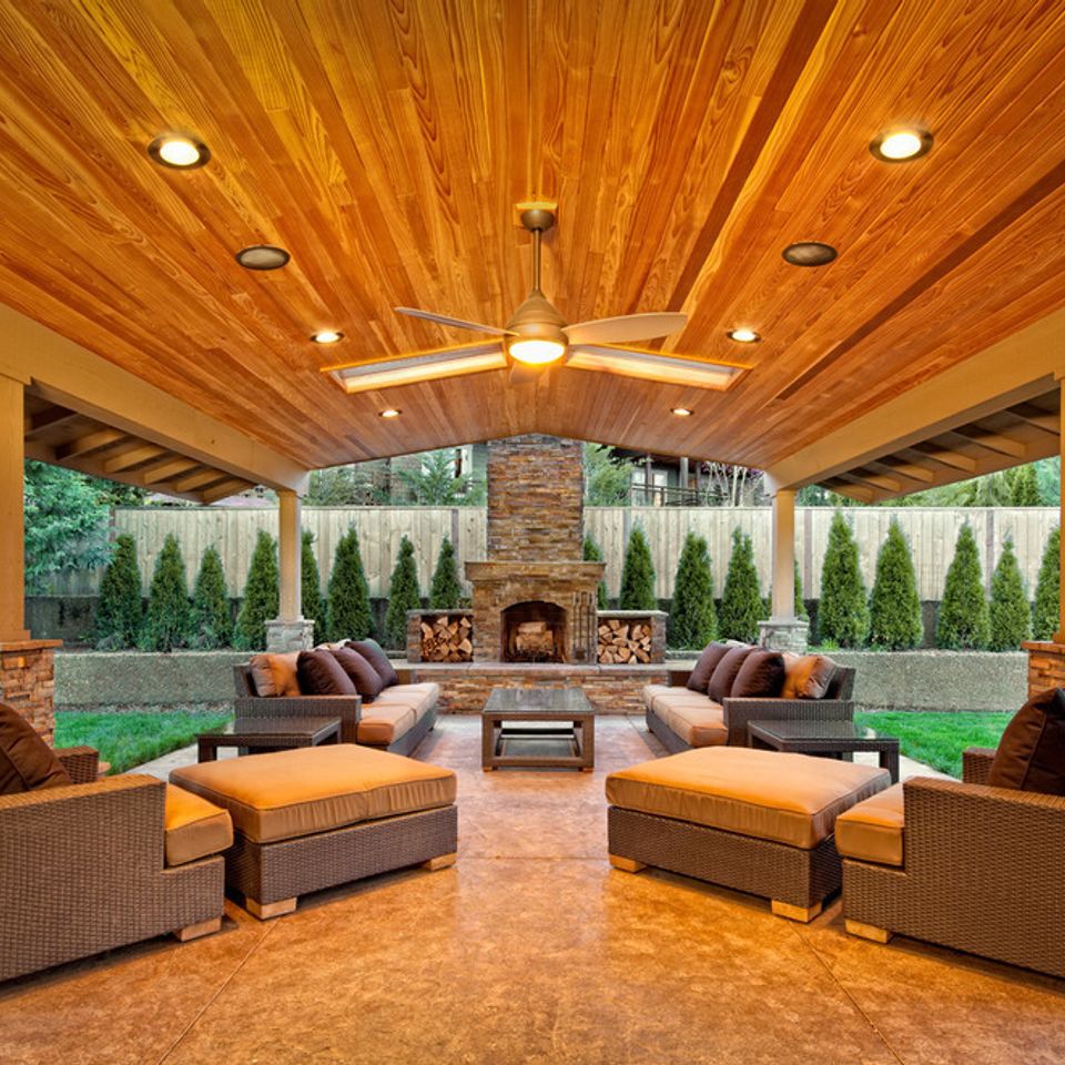 Covered patio ceiling ideas