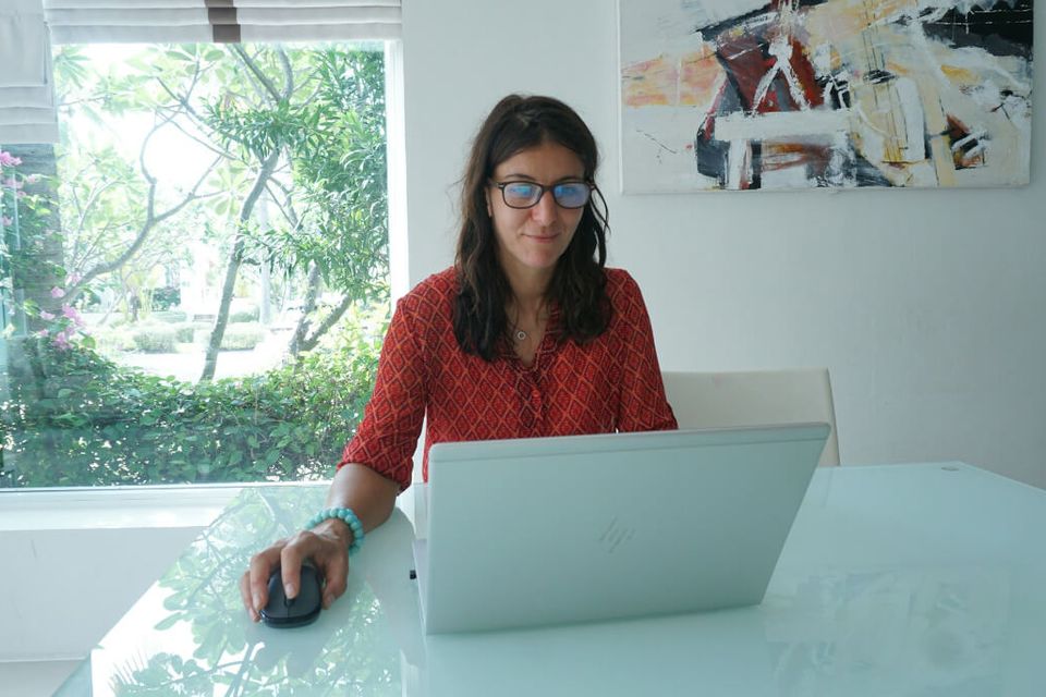 Woman on Telehealth therapy session