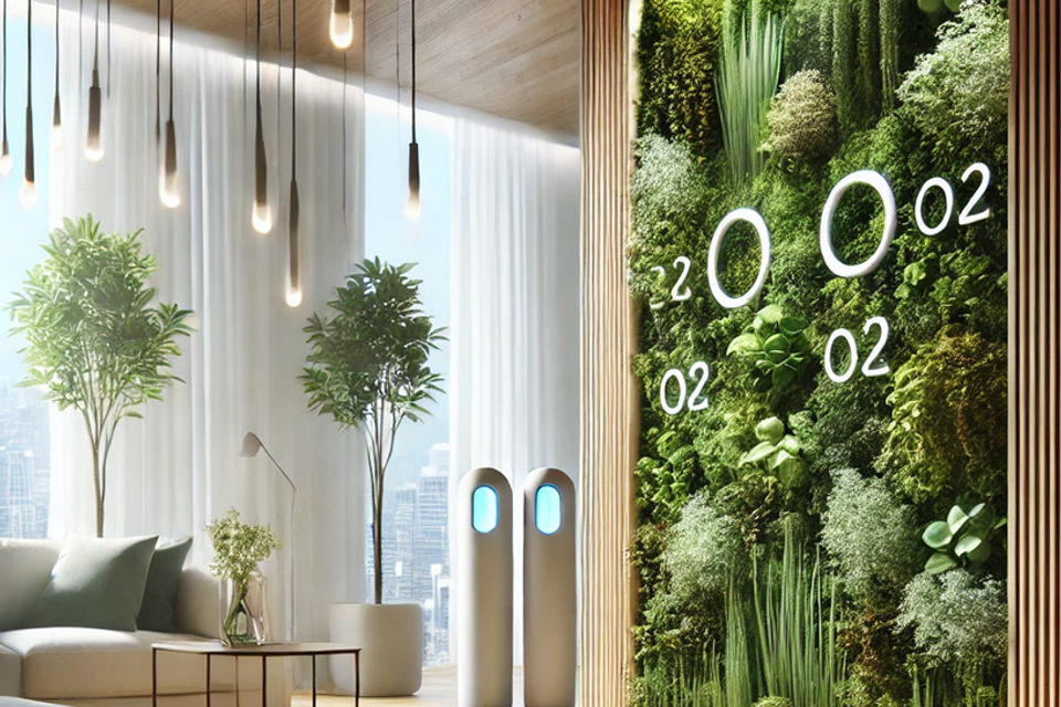 Oxygen air infusing wall