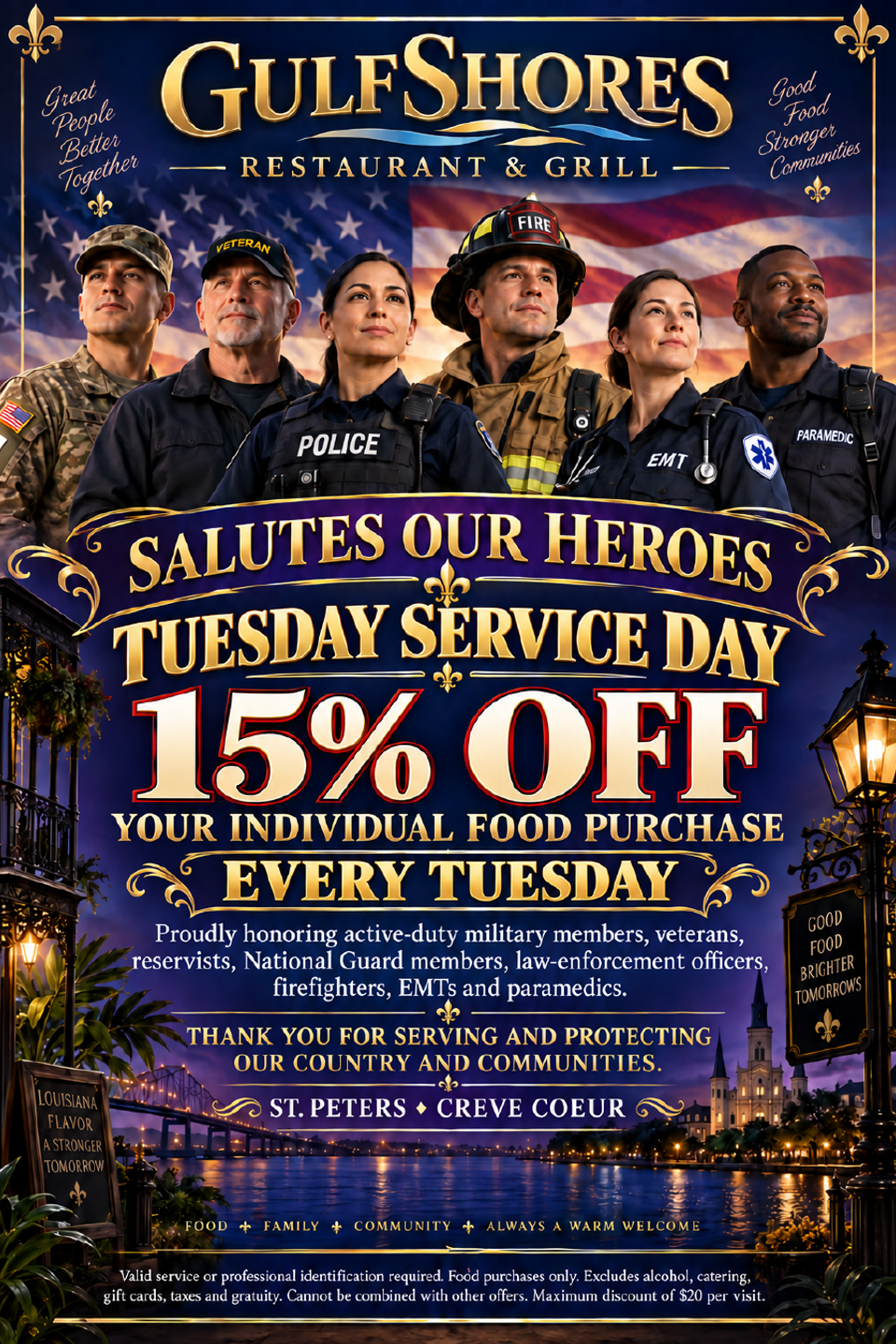 Tuesday service day