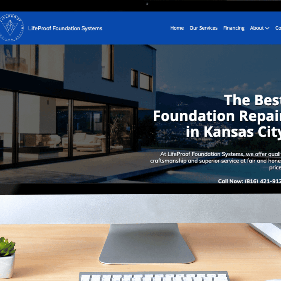 Foundation repair web design