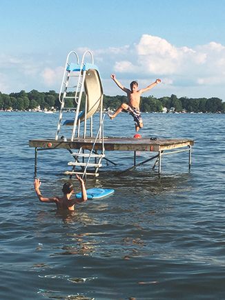 Wawasee fun with cousin by janeen malfait